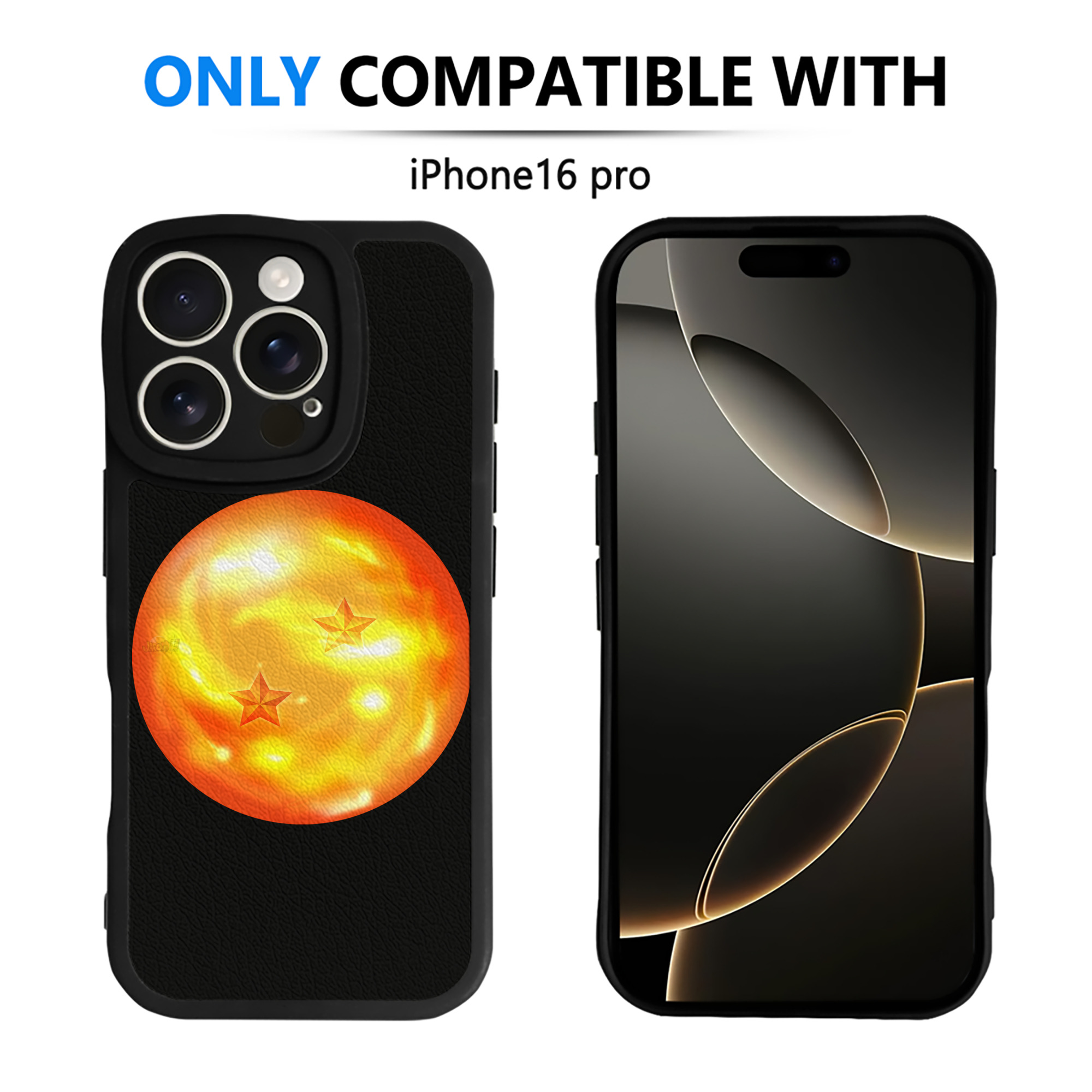 （画像用） ドラゴンボール DRAGON BALL 【iPhone 16シリーズ対応】シリコンスマホケース（レザー調） 材質：シリコン